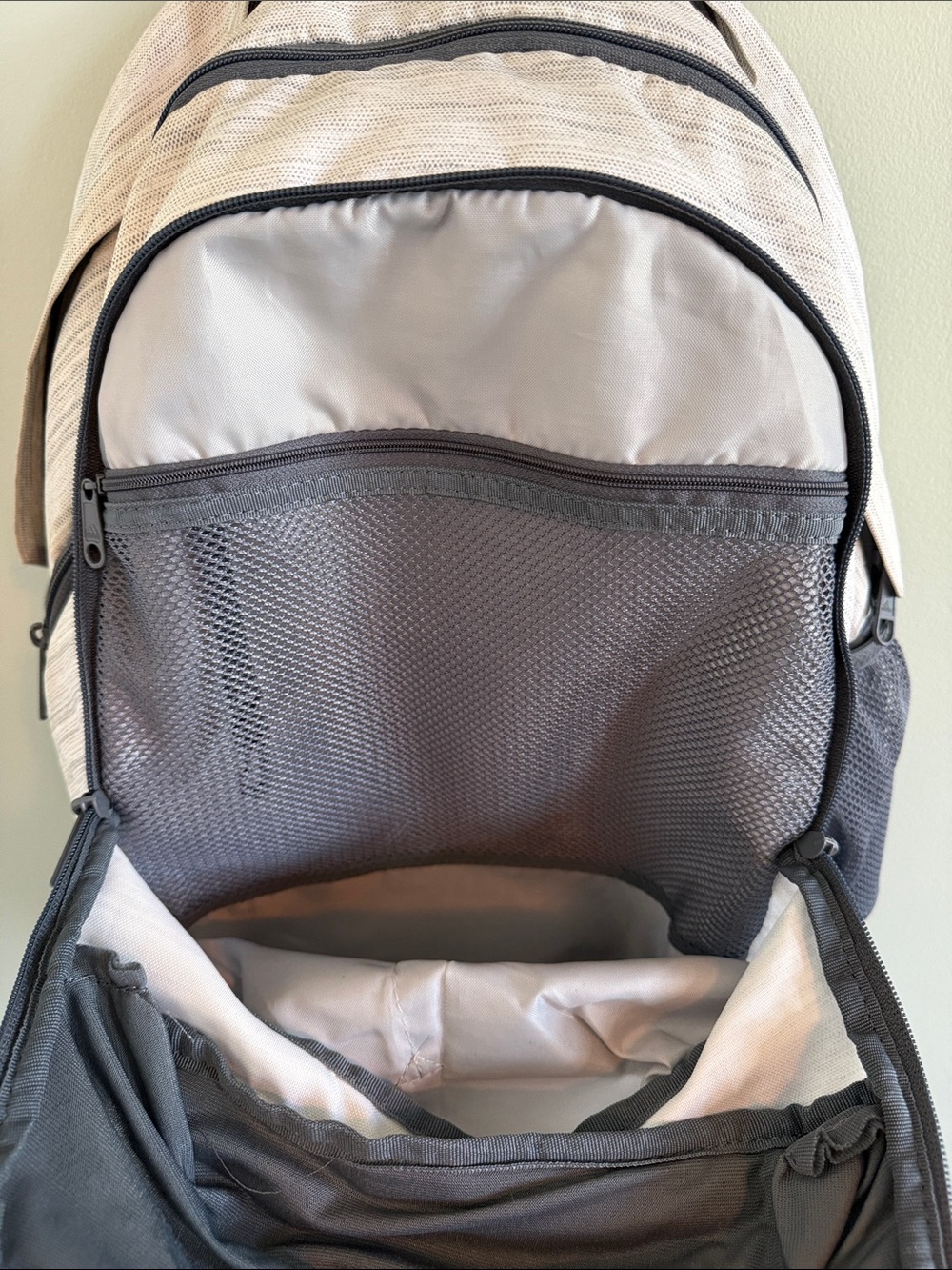 adidas Heather Gray and Black Multi-Pocket Backpack - Picture 7 of 13